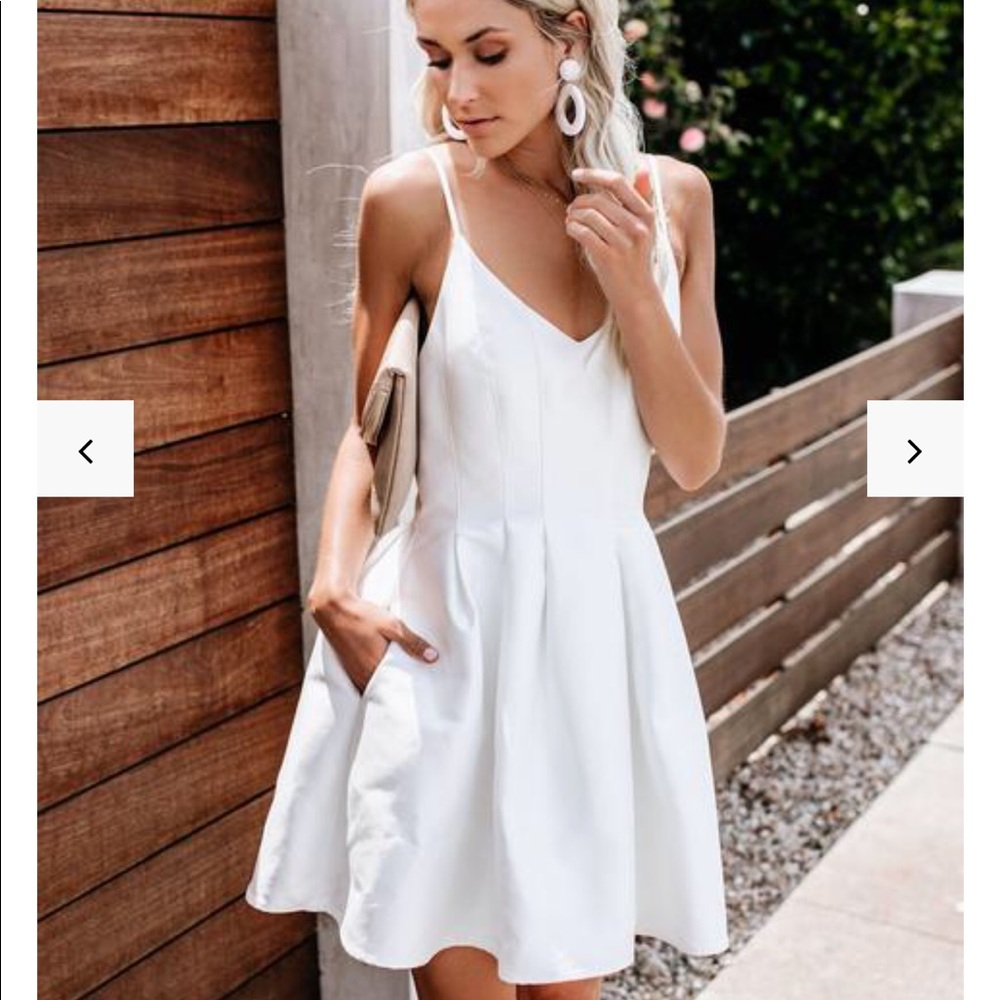 Small white dress only worn for pictures once!